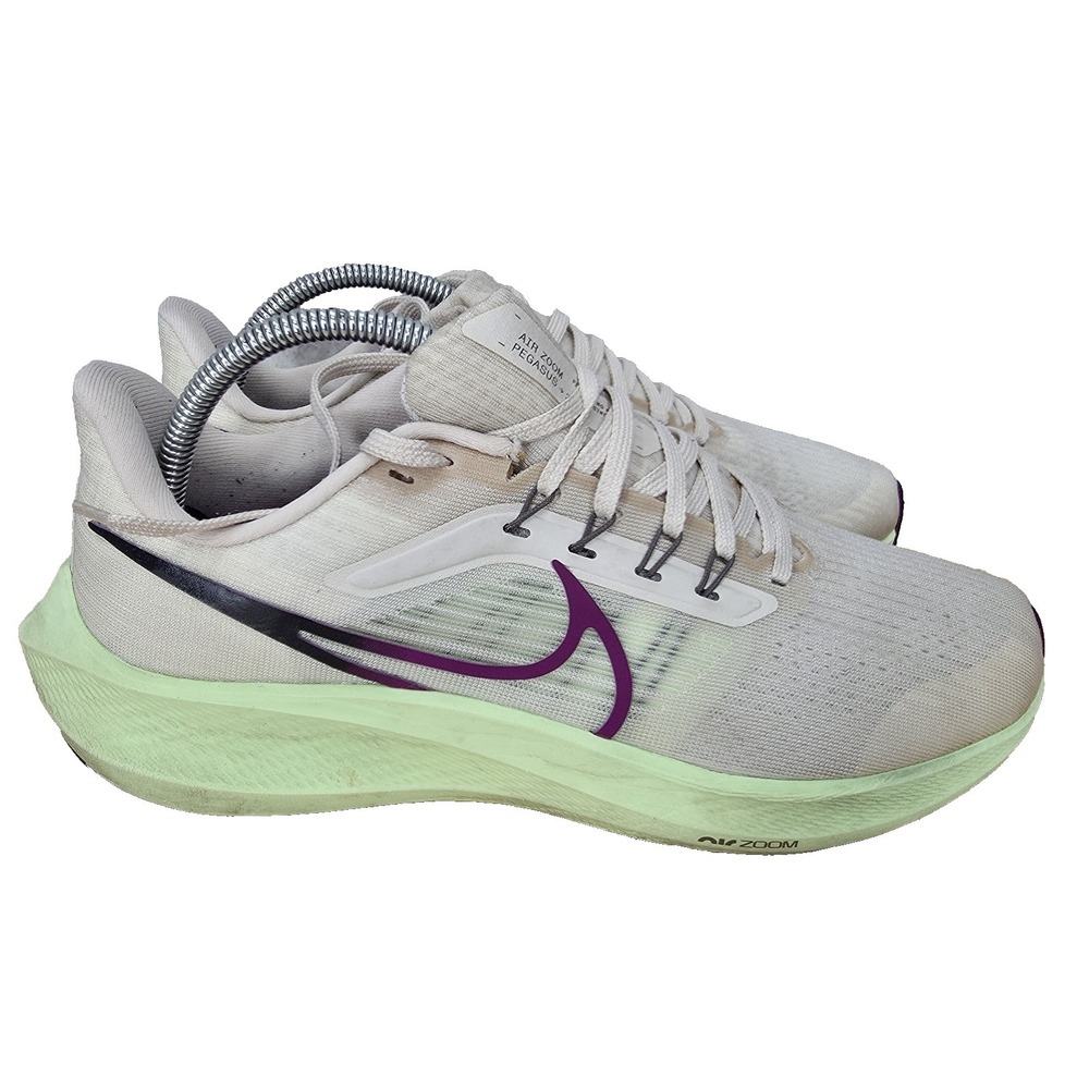Nike Air Zoom Pegasus 39 Running‎ Shoes Womens 9 Red Plum Volt Sneakers Trainers